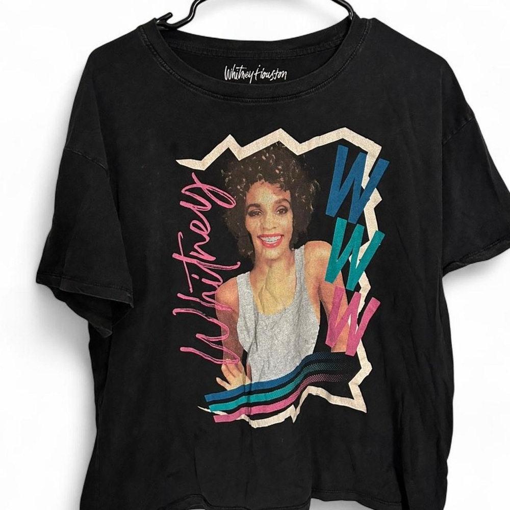 Whitney Houston Graphic Tee in Black
